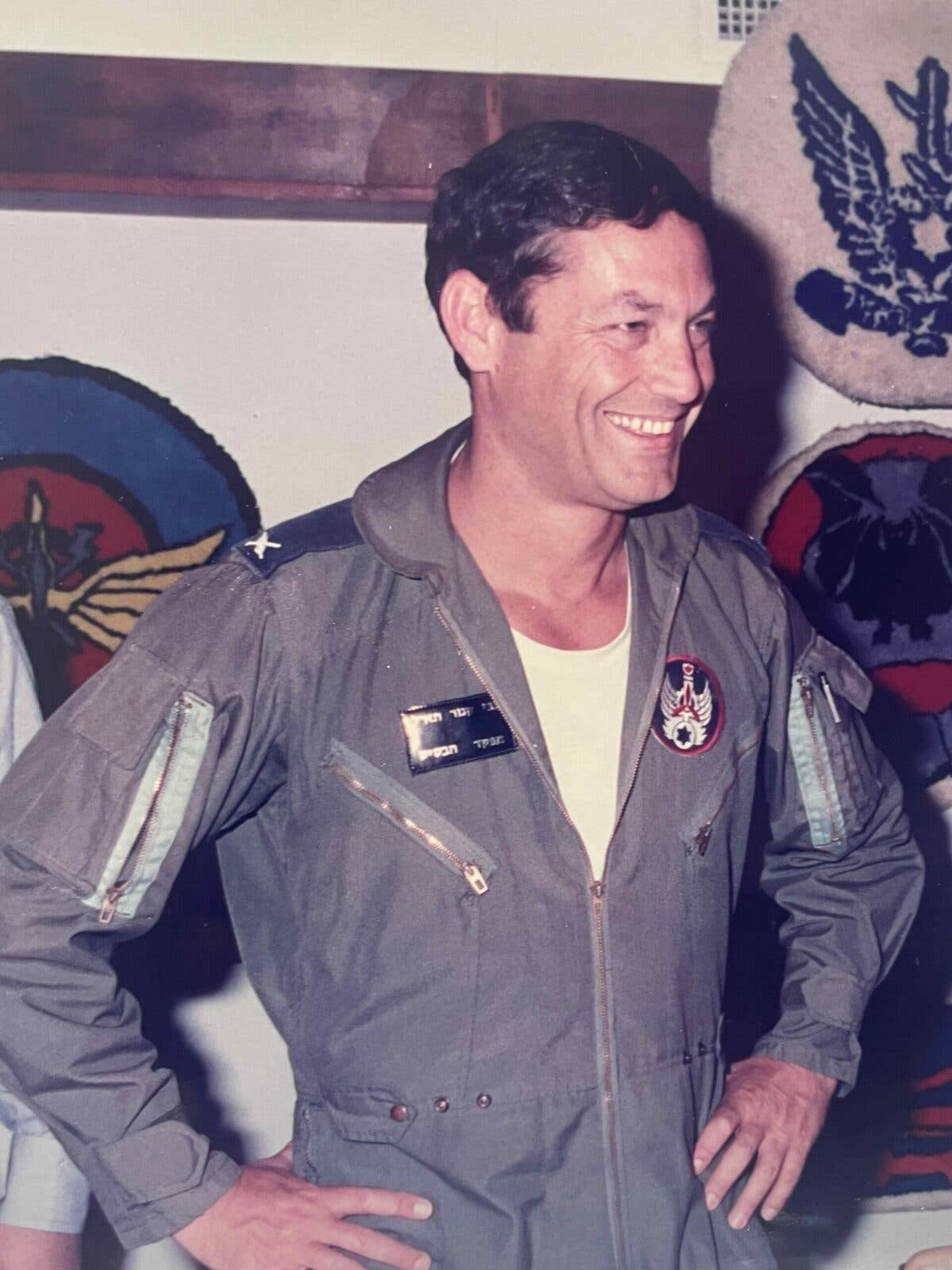 Zvi Kanor in a flight suit